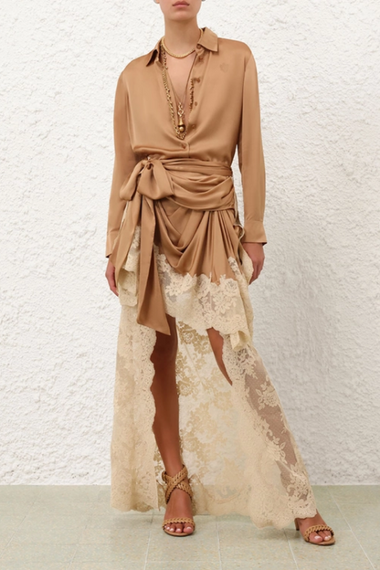 Seraphina Lace Set – Ivory & Champagne